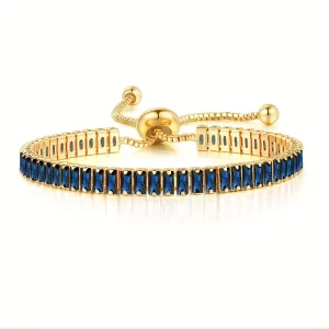 Pulsera Circonia Azul