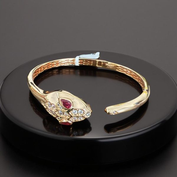 Pulsera dorado con rojo - Imagen 5