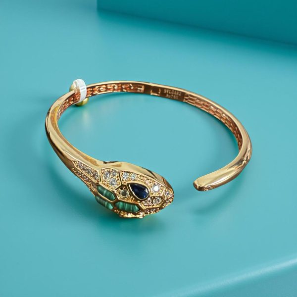 Pulsera dorado con verde - Imagen 2