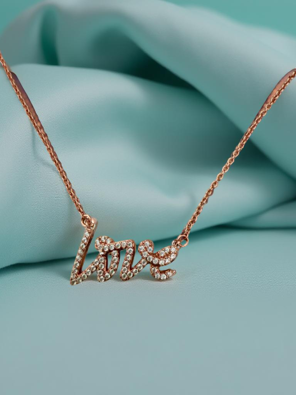 Collar Rose Gold  Love