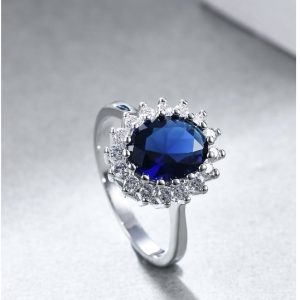 Anillo con Zirconia de Zafiro talla 6, 7, 8