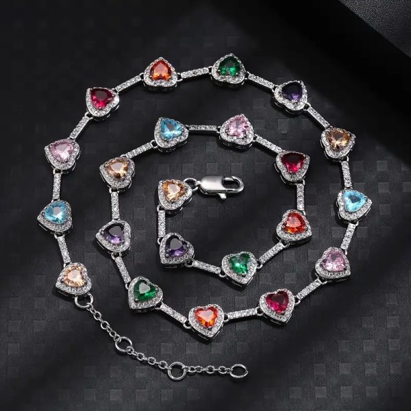 Collar Corazón Colorido